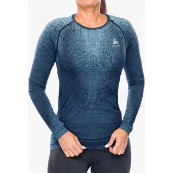 Dámská mikina Dámský termo Mikina Odlo Performance Warm Blackcomb BL Top LS XS