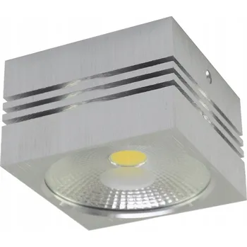 Stropní svítidlo přisazené Ideus 10 W integrovaný LED zdroj 65 cm stříbrné