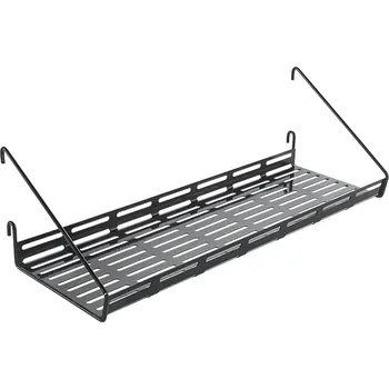 police Mural Line Mřížová police, 15 × 45 × 12 cm, ocel, černá&nbsp;377013000