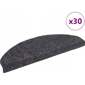 Nášlap na schod Samolepicí rohožky na schody 30 ks Tmavě šedé 65x21x4 cm