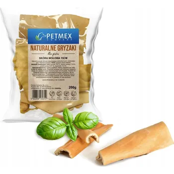 Pamlsek pro psa PETMEX HOVĚZÍ KŮŽE 15CM 200G