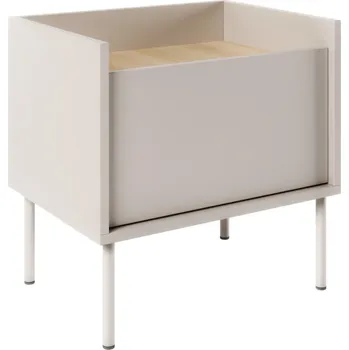 Konferenční stolek Noční stolek Tovi jednodveřový 50 cm kašmír/dub lindberg