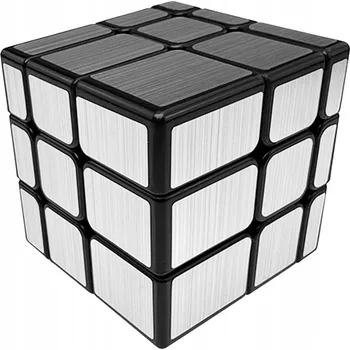 Hlavolam ORIGINÁLNÍ SEŘÍZENÁ KOSTKA MIRROR STŘÍBRNÁ RYCHLÁ KOSTKA + PODSTAVEC