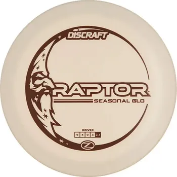 Disc golf Discraft RAPTOR Glo Z Barva: Černý potisk, Váha: 173-174 g