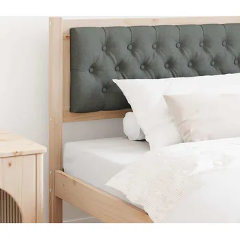 vidaXL Čelo postele hnědá a tmavě šedá 100 cm Masivní borovicové dřevo