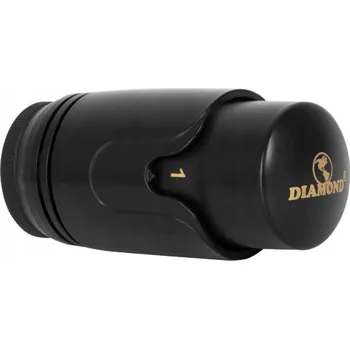 Hlavice pro radiátor TERMOSTATICKÁ KARTUŠE MODEL 404 ČERNÁ DIAMOND M30x1,5-6H