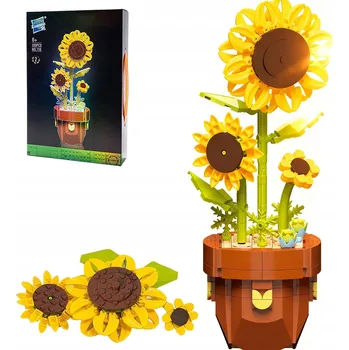 ostatní stavebnice Stavebnice sada kostek květiny slunečnice 359 dílků