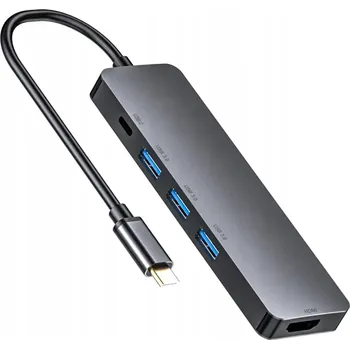 USB hub USB Hub Tradebit 6367 HUB USB-C HDMI 4K USB 3.0 PD 5 portů
