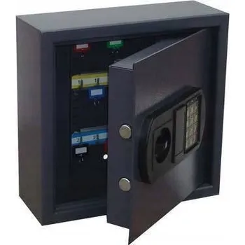 Trezor Skříňka na klíče s trezorem, 25 klíčů, elektronický zámek, 310x320x120 mm