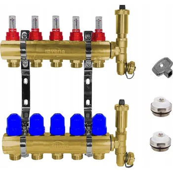 rozdělovač topení Rozdělovač Invena 5 okruhů