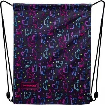Školní sáček Vak na obuv HEAD MIDNIGHT CATS, AD1