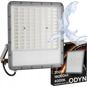 Venkovní osvětlení Halogen LED Naświetlacz Lampa 200W 18000lm Prémiový Venkovní Reflektor 4000K IP66