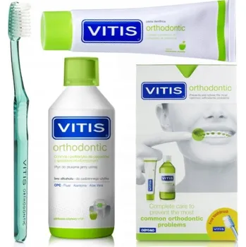 Ústní voda VITIS ORTHODONTIC ústní voda pro každodenní použití, nepoškozuje rovnátka, bez alkoholu 500 ml