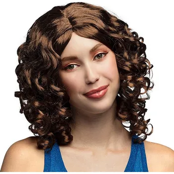 Karnevalová paruka Boland Dámská paruka hnědá vlnitá