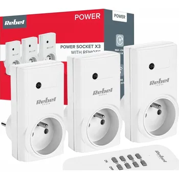 Elektrická zásuvka Rebel Dálkově ovládaná Elektrická Zásuvka bílá