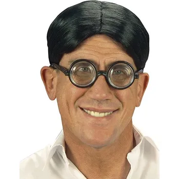 Karnevalová paruka Widmann Paruka blbeček pánská černá