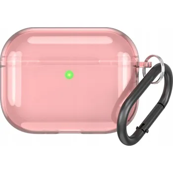 Příslušenství pro sluchátka POUZDRO SILIKONOVÉ POUZDRO NA SLUCHÁTKA APPLE AIRPODS PRO 3 + KARABINA