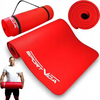 podložka na cvičení Podložka na cvičení Sportvida 180 cm x 60 cm červená