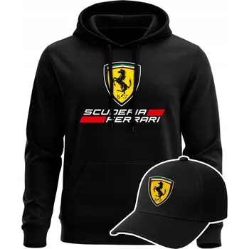 Pánská mikina Pánská mikina B&C SCUDERIA FERRARI MIKINA S KAPUCÍ AND ČEPICE velikost S