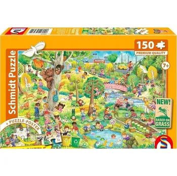 Puzzle Puzzle Schmidt Spiele 150 dílků Schmidt Spiele - Puzzle PQ Puzzle 150 dílků Šťastné děti, šťastná planeta