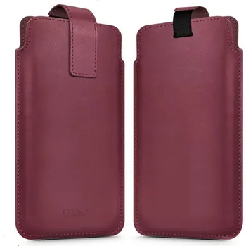 Pouzdro na mobilní telefon UNIVERZÁLNÍ KOŽENÉ POUZDRO VSUVNÉ TYPU POUZDRO S MAGNET PRO TELEFONY DO 6.9" - KRÁSNÉ A ELEGANTNÍ