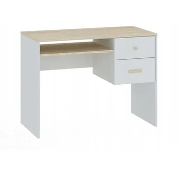 Psací stůl Obdélníkový psací stůl Veneti 100 x 50 x 76 cm bílý