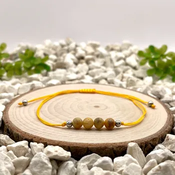 Náramek Certom Provázkový náramek achát krajkový 0381