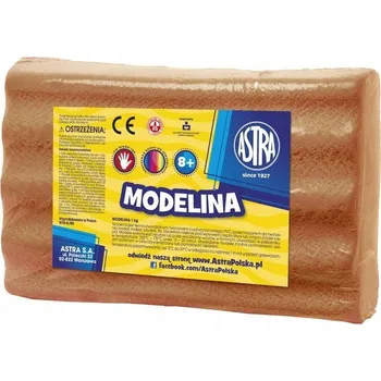 Modelovací hmota Astra MODELÍNA HNĚDÁ 1kg POLSKÝ produkt