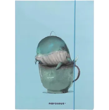 Složka Narcissus A4 s gumičkou velryba