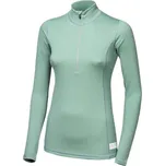Sensor Merino DF dámské triko dl.rukáv zip basil green M