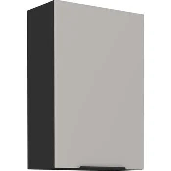 Kuchyňská skříňka ARONA | horní skříňka 60 G-90 1F s policemi | 60 cm | UNI dvířka | VYSOKÁ | černá/kašmír