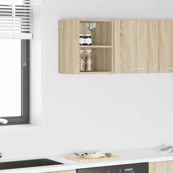 Policová skříň vidaXL Závěsná skříňka s úložištěm Riga Sonoma dub 30 x 29,5 x 40 cm