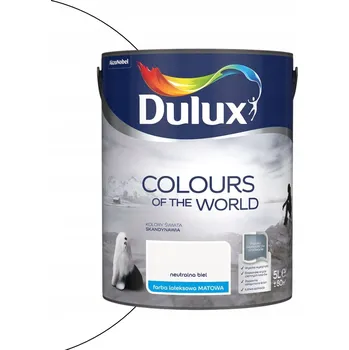 barva na zeď Dulux Kolory Świata barva latexová Neutrální Bílá 5l
