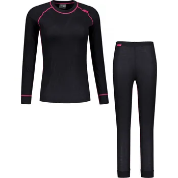 Set dámského termoprádla Dámský termo set ALTISPORT GOLDA ČERNÁ/RŮŽOVÁ 40