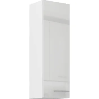 Kuchyňská skříňka LARA wh | horní skříňka 30G-90 1F s policemi | 30 cm | UNI dvířka | VYSOKÁ | bílá lesk