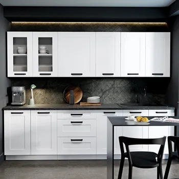 Kuchyňská linka Kuchyňská linka LUNA bb | 265 cm | PREMIUM BOX zásuvky | UNI dvířka | bílá mat