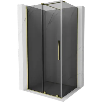 Mexen Velar sprchový kout posuvný 110 x 120 cm, grafit, zlatý - 871-110-120-41-50 Sprchové kouty