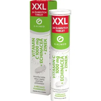 Vitamin C 1000mg echinacea zinek eff.tbl.24 XXL Galmed
