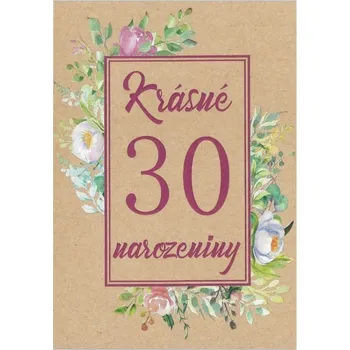 Přání k narozeninám CTS65, kraft