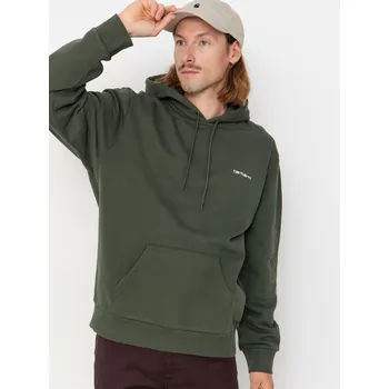 Pánská mikina Carhartt WIP Script Embroidery HD (opuntia/white) M, zelená