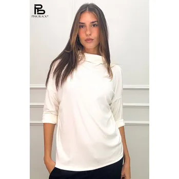 Dámská halenka Rolák oversized 17161 barva: bílá