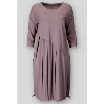 Dámské šaty Šaty/šatovka s kapsami 4248 Pratto barva: hnědá-fango , velikost: 42