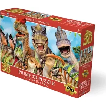 Puzzle 3D puzzle Smějící se dinosauři, 100 dílků