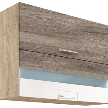 ECONO wh | horní skříňka ECO-42G výklopná | 90 cm | san remo/bílá lesk | VÝBĚR KORPUSU a KOVÁNÍ