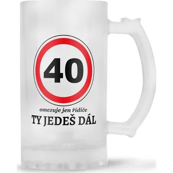 Sklenice Korbel k 40. narozeninám – Ty jedeš dál