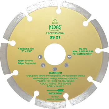 Řezný kotouč 180 x 22,2 x 10 Diamantový řezný kotouč SS 21 KW00711