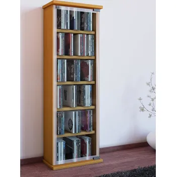 Komoda Vcm Vitrína na CD a DVD Classic, buk