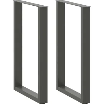 Stolová podnož OMAXI Nohy barového stolu ve tvaru U 2 ks antracitové 60 x (90-91) cm ocelové 311658