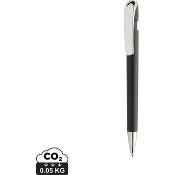 Kuličkové pero Glide s kovovou sponou z GRS R-ABS - Černá