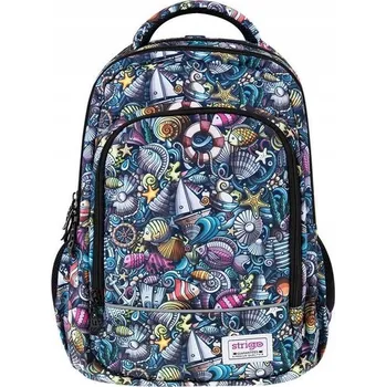 Školní batoh Školní batoh vícekomorový Strigo bílý, vícebarevný, 24 l
